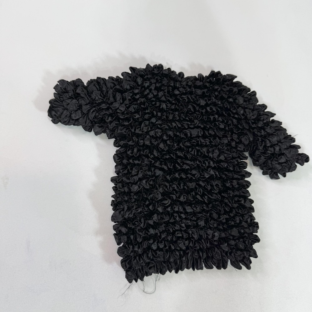 Y2k 90s Stretch Magic Black Miniature Shirt Doll Top Spandex New Pullover